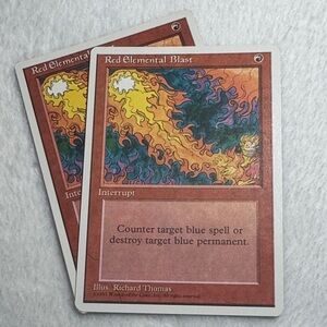 MTG Magic the Gathering Red Elemental Blast x2